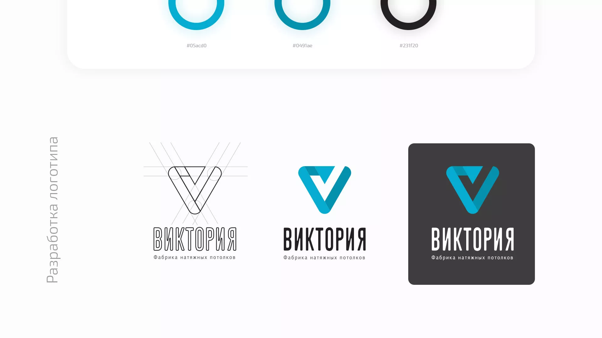 Разработка фирменного стиля компании по продаже и установке натяжных потолков в Гавриловом Посаде